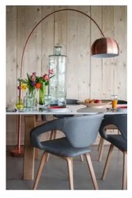 Stojací lampa Metal Bow Copper Zuiver 5100022