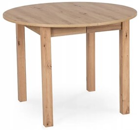 JAKS Okrúhly rozkladací stôl Harry 102-142 cm dub Riviera