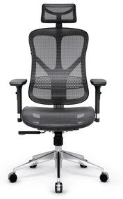 Kancelárska ergonomická stolička Diablo V-Basic: čierno-šedá