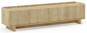 TV stolík v dekore duba v prírodnej farbe 180x45x40 cm Daira – Marckeric