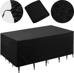 Ochranný vodeodolný obal na záhradný nábytok ARENA 215x135x105 cm - čierny