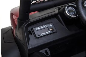 LEAN CARS Mercedes Unimog Červený automobil na batérie