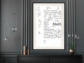 Artgeist Plagát - Math [Poster] Veľkosť: 30x45, Verzia: Čierny rám