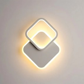 Toolight Toolight, LED nástenné svietidlo 18W, 3000K, 500lm, LHJ080-W, biela, OSW-50056