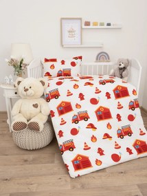 Bavlnené obliečky Renforcé do postieľky - Hasiči