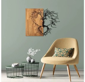 Asir Nástenná dekorácia 96x79 cm láska drevo/kov 899SKL2302