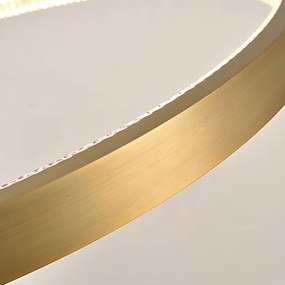 Toolight Toolight, LED stropné svietidlo 60cm, 55W, 3500lm + diaľkové ovládanie, APP1772-CP, zlatá matná, OSW-06351