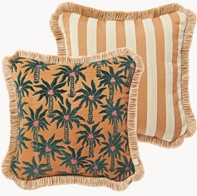 Ručne vyrobený exteriérový obojstranný vankúš Laura