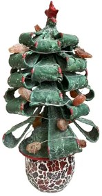 Christmas Tree metal lamp orient LED gemstone Karneol 34*17