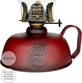 BRILAGI - Petrolejová lampa MERLIN červená