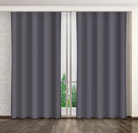 Dekorstudio Jednofarebný záves tmavosivý ZMA10 Rozmer závesu: 160x270cm