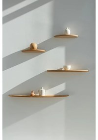 Police z dubového dreva v prírodnej farbe Mu - Gazzda