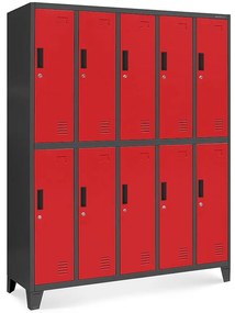 Sada skriniek zdravotno-bezpečnostných Bartek kov červená/antracit