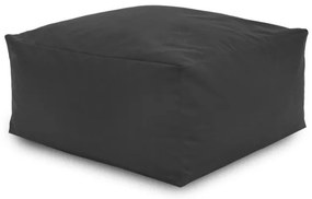 Plyšová taburetka kocka sivá