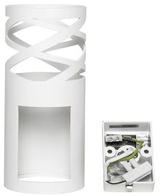 Dizajnová nástenná lampa biela - Arre