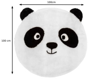 ATMOSPHERA Detský koberec Panda, (fi) 100 cm, čierna/biela