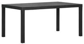 Záhradný stôl 150x90x72 cm PP antracitový