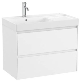 Kúpeľňová skrinka s umývadlom Roca ONA 80x64,5x46 cm biela mat ONA802ZBML