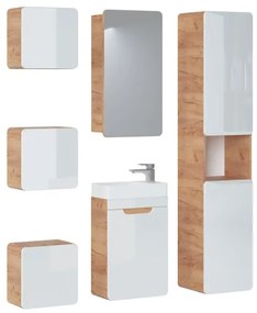 Kúpeľňová závesná skrinka BÁRA 40 cm - so zrkadlom