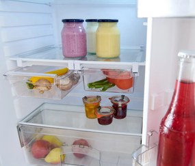 Výsuvné boxy do chladničky, 2 ks