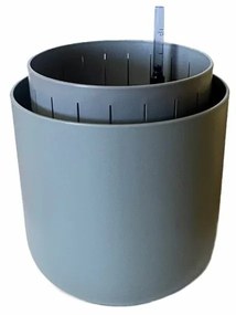 Plastia Samozavlažovací kvetináč Tolita Air sivá, pr. 16 cm, pr. 16 cm