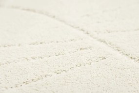 Kúpeľňový koberček Shell krémový