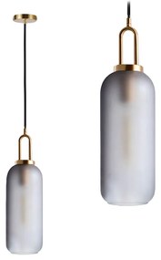 Toolight - Sklenené závesné svietidlo 1xE27 60W APP442-CP, zlatá, OSW-05934