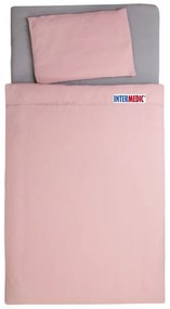 Posteľná obliečka do postieľky Mušelín - Ružová 90x130/45x65 cm