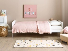 Drevená posteľ 90 x 200 cm biela BONNAC Beliani