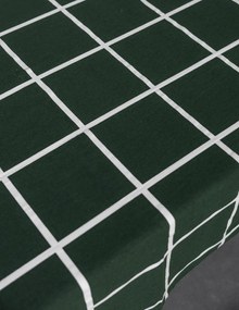 Storefactory Bavlnený obrus Green Checkered 250 x 140 cm