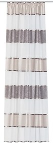 Home Wohnideen Záves kusový, priečne pruhy, Abby, Svetlo hnedá Rozmer textilu: 145 cm (V), 140 cm (Š)