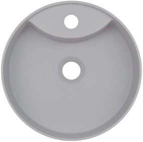Deante Silia, umývadlo na dosku s otvorom na batériu 360x360x125mm, šedá metalíza, DEA-CQS_SU4B