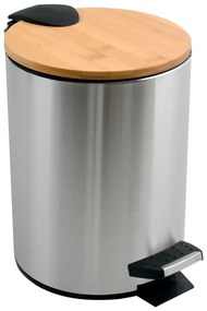Nášľapný oceľový odpadkový kôš v matne striebornej farbe 3 l Adonis – Spirella
