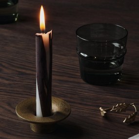 Ferm Living Kovový svietnik Soothe Brass Finish Ø 8 cm