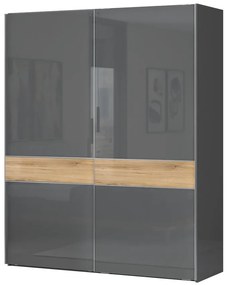 Skriňa 2d Onyx pk181/on lakované pacific walnut/antracit