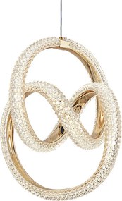 Toolight Toolight, LED závesné svietidlo 24W, 4000K, G068-CP, zlatá, OSW-08665