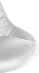 Pracovná stolička Lazio koženka - biela