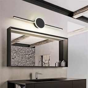 Toolight Toolight, LED kúpeľňové svietidlo nad zrkadlo 40cm APP848-1W, čierna, OSW-07880