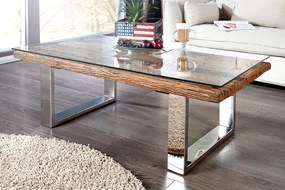 Luxusný konferenčný stolík z masívu Euphoria Barracuda Teak 110cm
