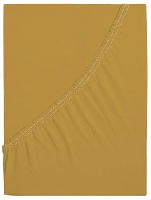 4Home jersey prestieradlo Ideál horčicová, 100 x 200 cm