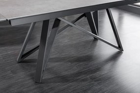 Jedálenský stôl Atlas 180-220-260cm betónový vzhľad
