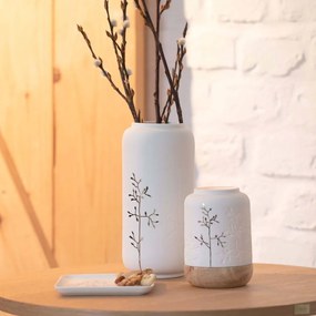 Räder Biely porcelánový svietnik GOLD TWIG