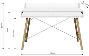 PROXIMA.store - Detský stolík LOTTA - biely