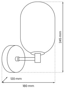 Nástenná lampa ALIAS 1xG9/8W/230V zlatá