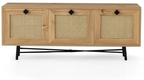 TV stolek ALCAZAR 140 cm dub/černý