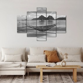 Obraz - Hojdacia sieť na pláži (150x105 cm)