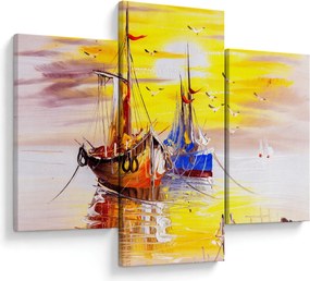 Obraz - Maľba loďou (90x60 cm)