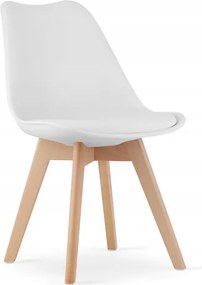 Jedálenská zostava stôl ADRIA 120 X 80 biele nohy + 4 stoličky MARK biele