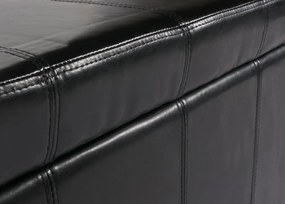 Skladovacia lavica Krien 112 x 45 x 45cm - Čierna