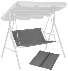 ModernHome Podpera sedadla pre záhradnú hojdačku 140 x 100 cm, šedá ModernHome